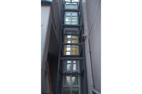 Çelik Asansör Kulesi İnşaası